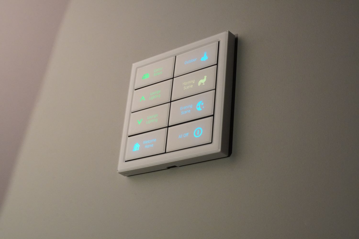 Philips Dynalite premium lighting control interface in Dubai