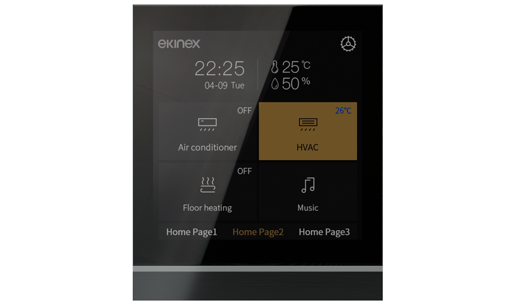 Jung LS Touch KNX panel in Dubai luxury villa