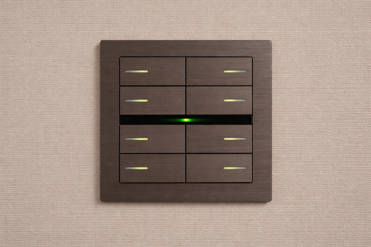 Luxury KNX keypad for lighting scenes in Dubai